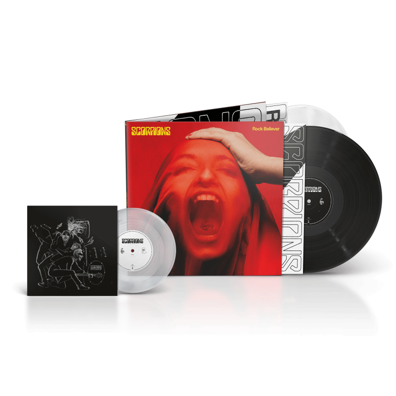 Scorpions-Rock Believer (Ltd. Deluxe 2LP schwarz / weiß + Clear 7'') Rock Believer (Ltd. Deluxe 2LP schwarz / weiß + Clear 7'')