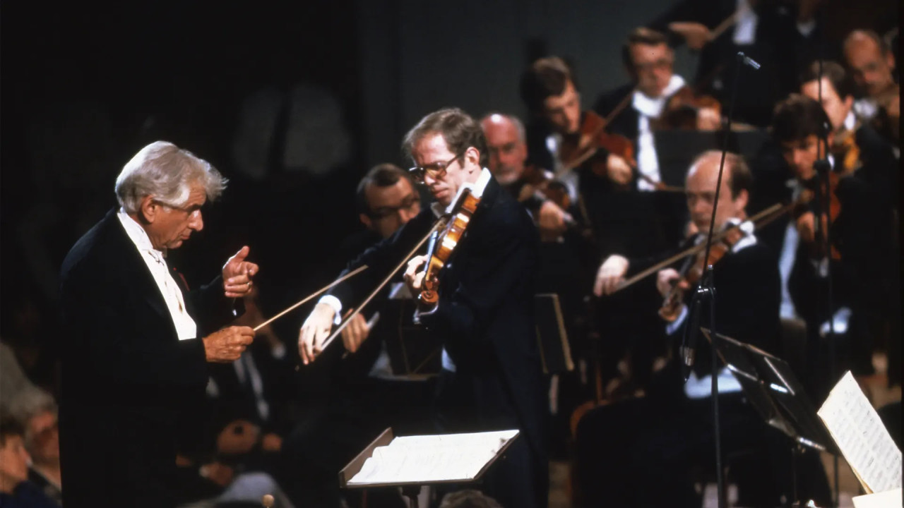 Brahms Violin Concerto Kremer Bernstein Live Performance Video