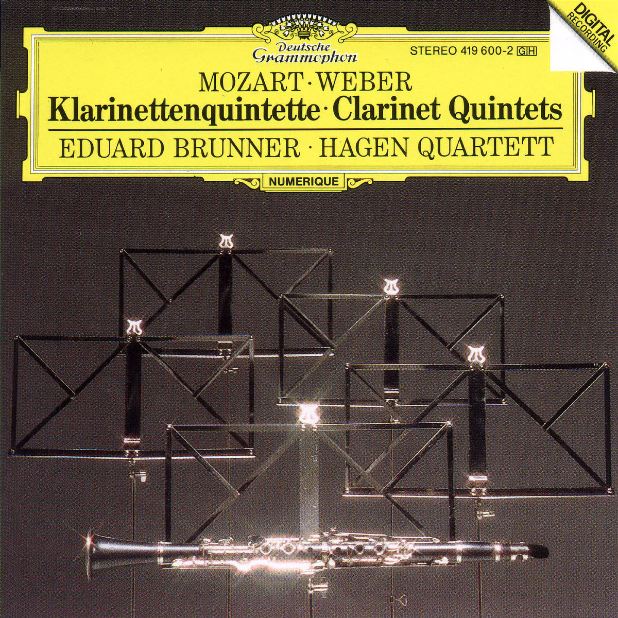 MOZART, WEBER Clarinet Quintets / Hagen Quartett