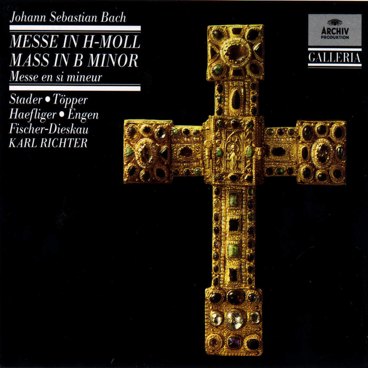 LP BACH  HOHE MESSE IN H-MOLL 3枚組 ETERNA BACH Messe h-moll Richter | Deutsche Grammophon