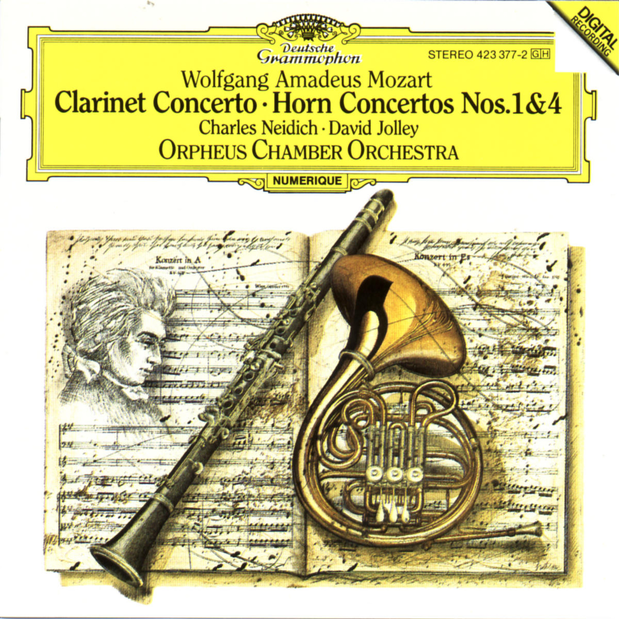 Mozart: Clarinet Concerto; Horn Concertos Nos.1 K.412 & 4 K.495 0028942337723
