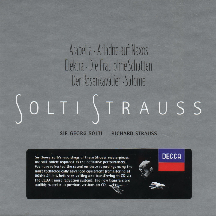 Arabella; Ariadne auf Naxos; Elektra; Die Frau ohne Schatten; Der Rosenkavalier; Salome 0028945870021