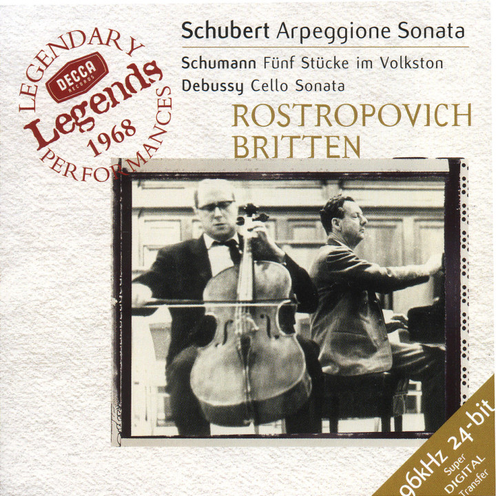 Schubert: Arpeggione Sonata / Schumann: 5 Stücke in Volkston / Debussy: Cello Sonata 0028946097421