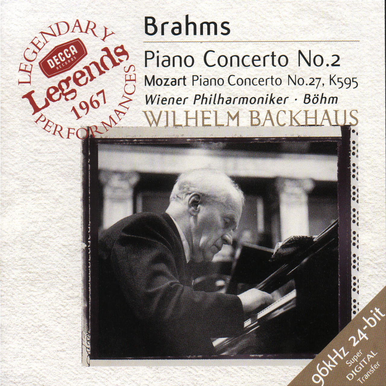 クラシック 30discs CD Wilhelm Backhaus Wilhelm Backhaus Edition POCL953160 POLYDOR /03300 WILHELM BACKHAUS / BRAHMS, MOZART Piano concertos | Decca