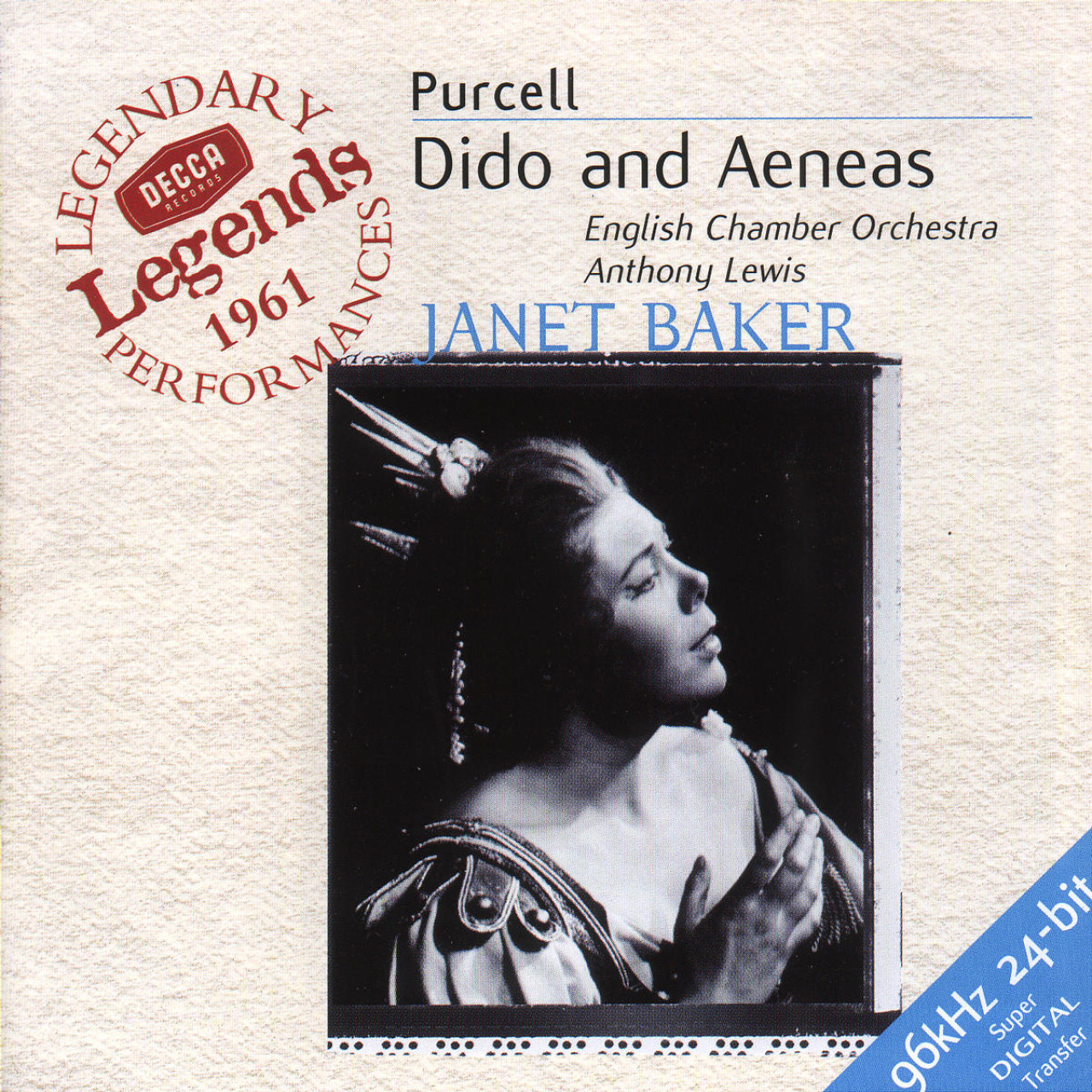 Purcell Dido and Aeneas Baker/Clarke/Sinclair/Herincx | Decca Classics
