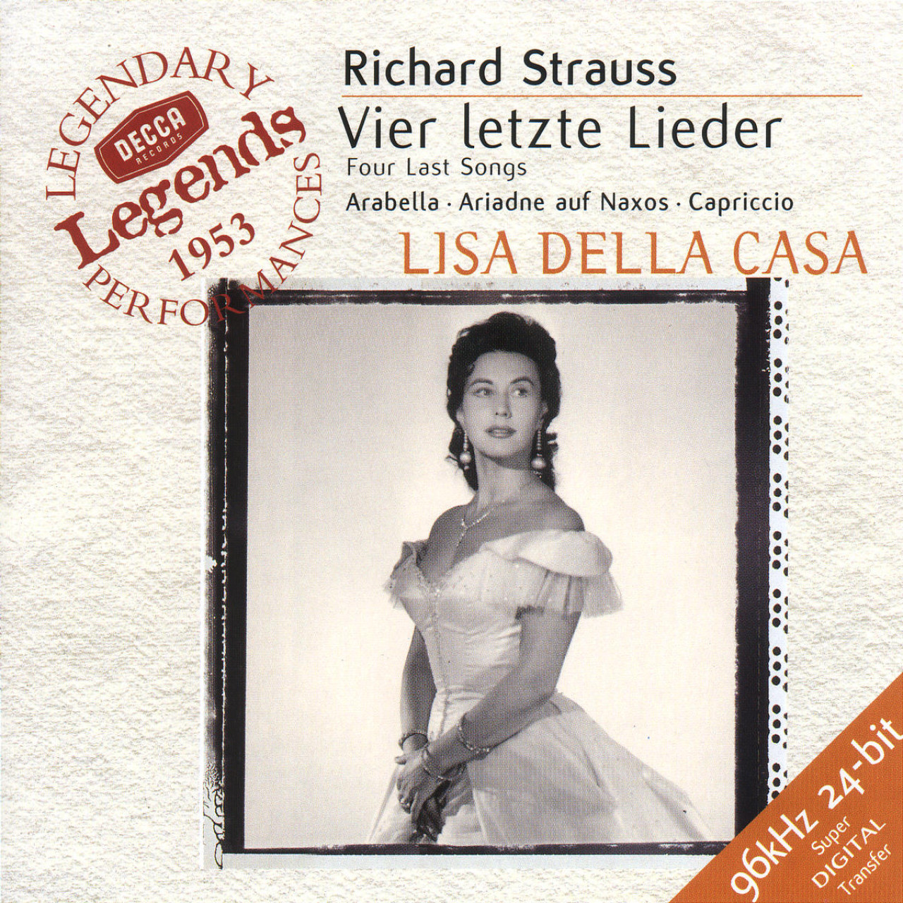 R. STRAUSS Vier letzte Lieder Lisa della Casa | Decca Classics