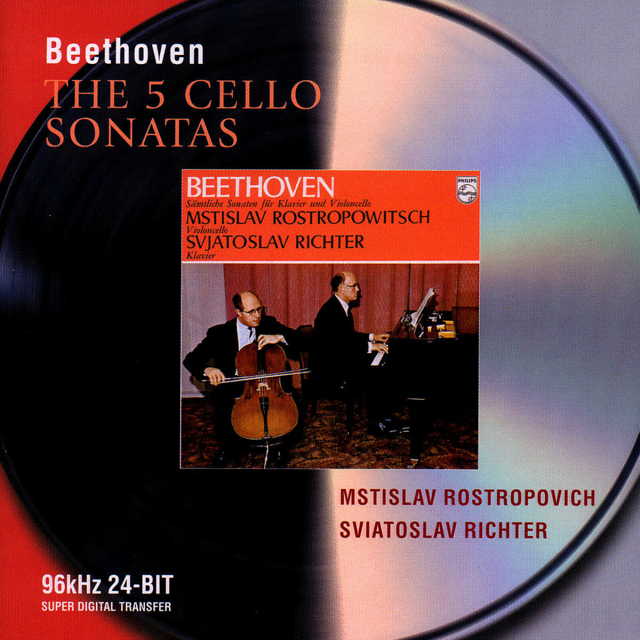 BEETHOVEN The 5 Cello Sonatas Mstislav Rostropovich