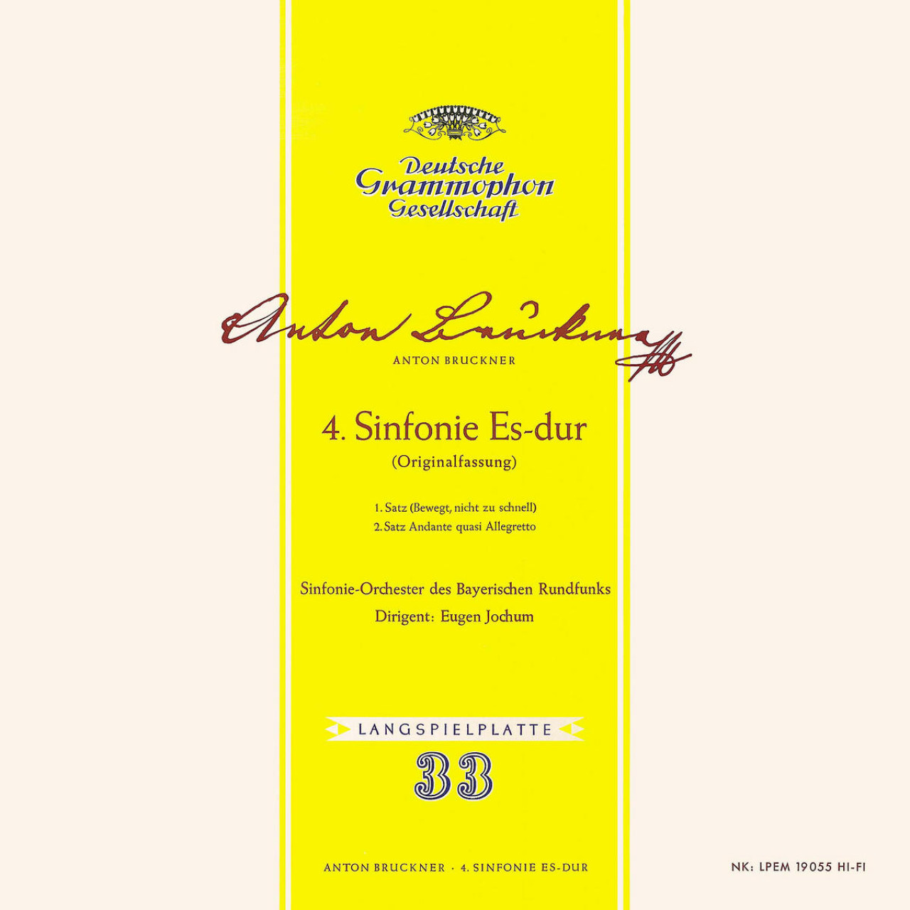 独 EUGEN JOCHUM/BRUCKNER SYMPHONY NO.5 / ORGAN MUSIC FROM BASILICA/PHILIPS 835 225，6 AY