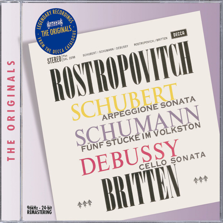 Schubert/Schumann/Debussy: Works for Cello & Piano 0028947582395