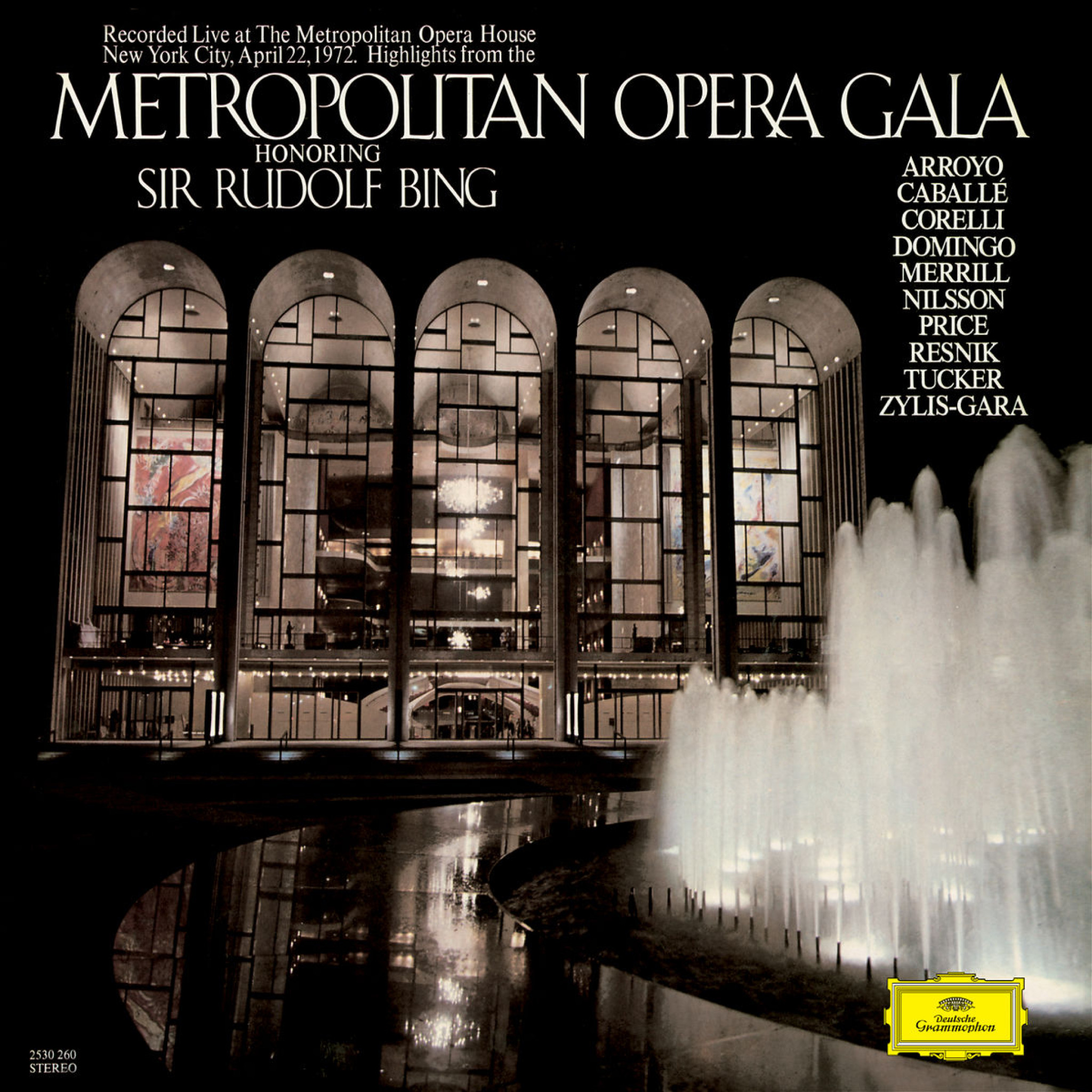 Metropolitan Opera Gala Honoring Sir Rudolf Bing (1972) 0028947765408