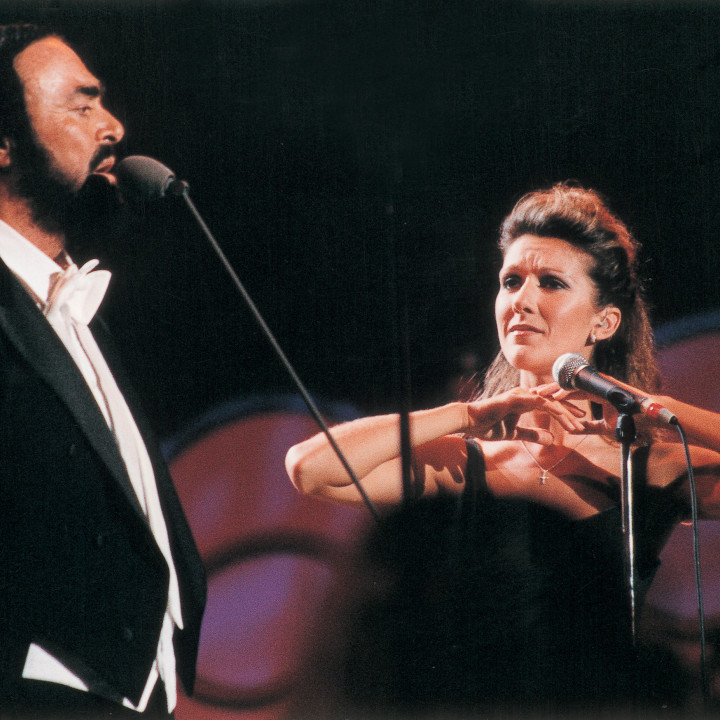 Pavarotti und Dion