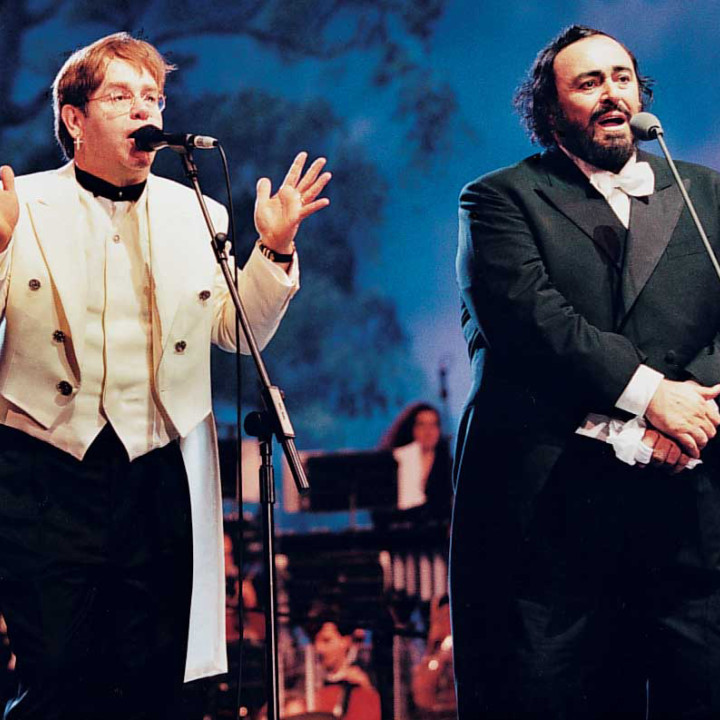 Pavarotti und Elton John