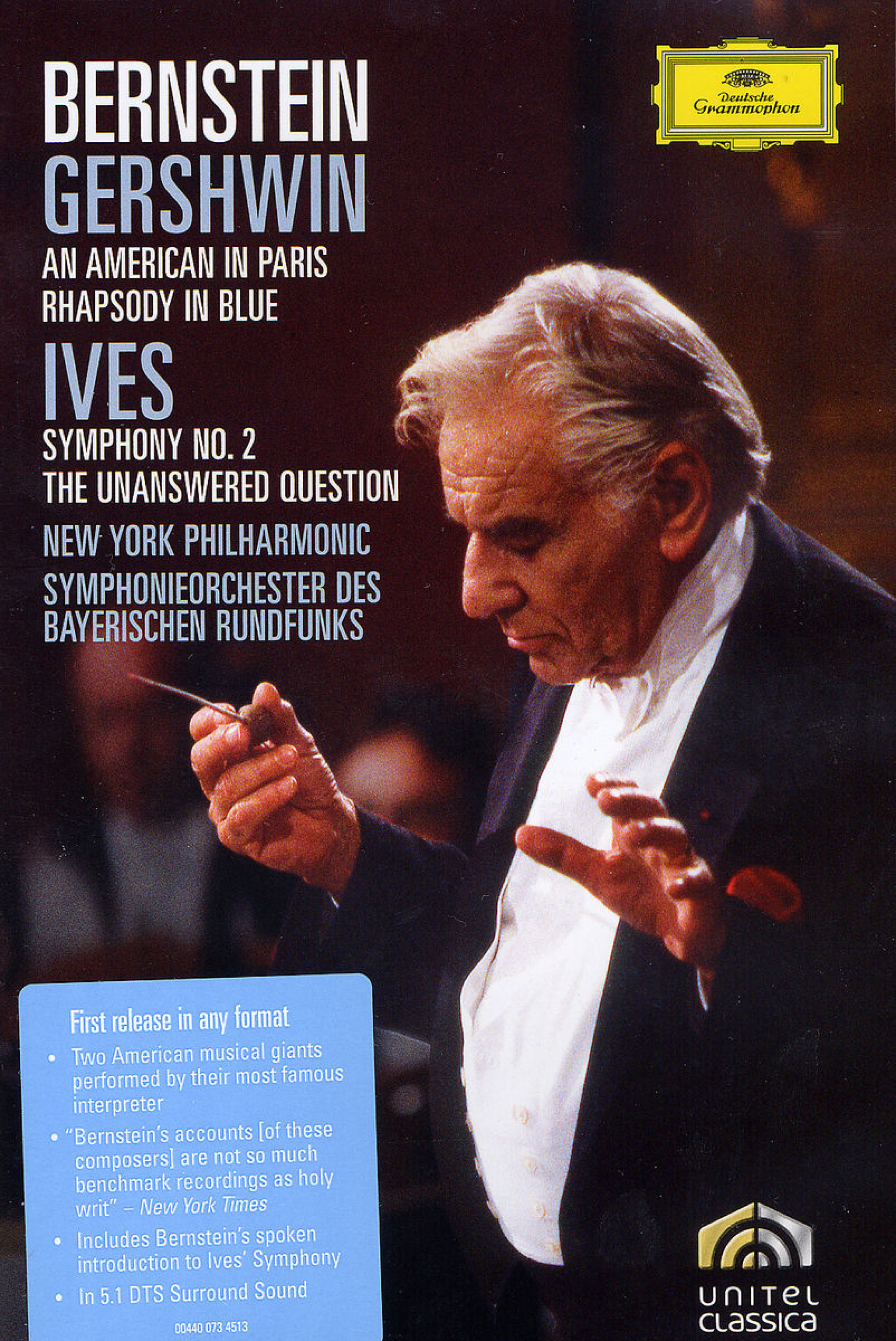 GERSHWIN American in Paris,IVES Symphony/Bernstein