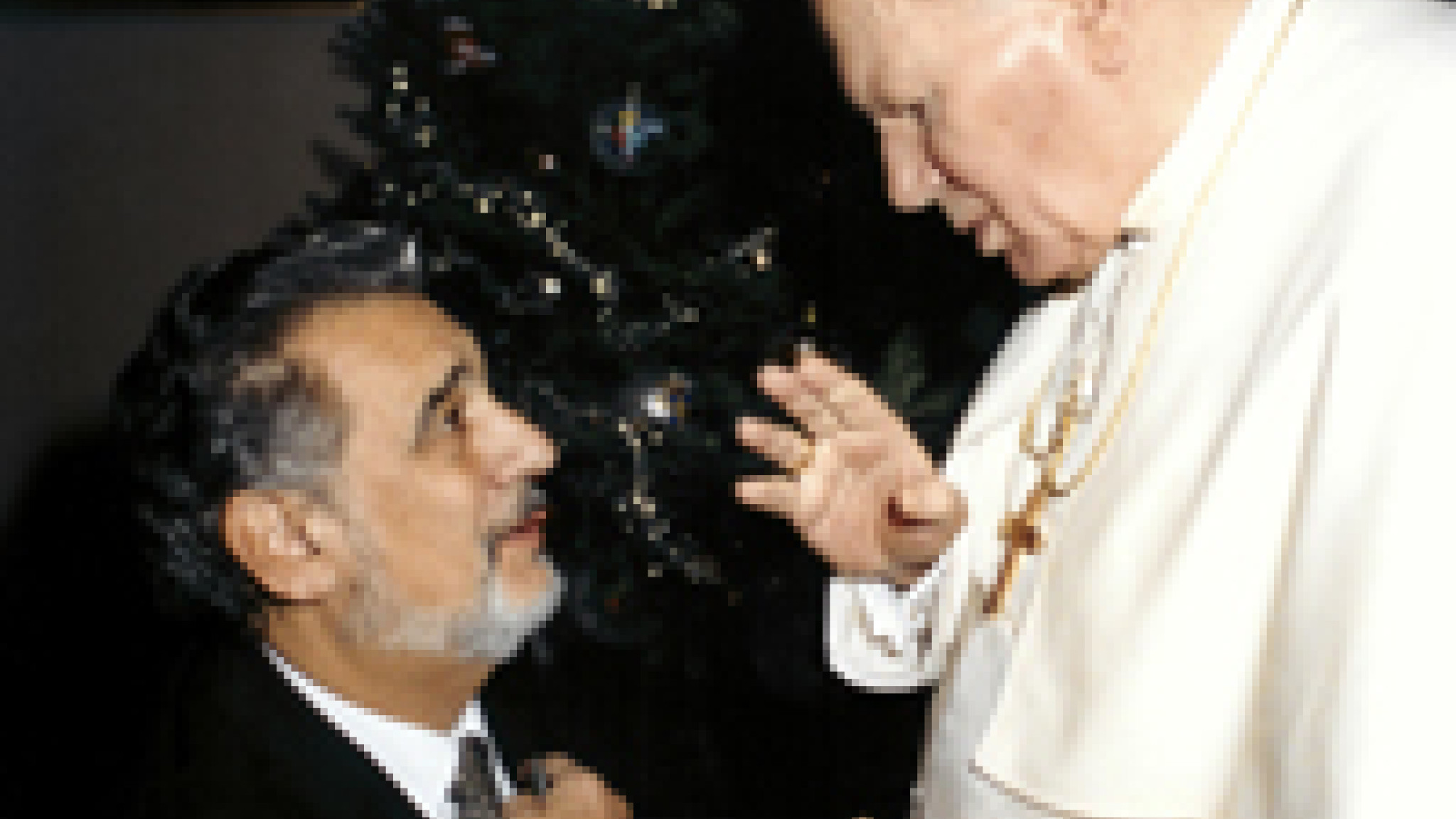 Placido Domingo und Papst Johannes Paul II