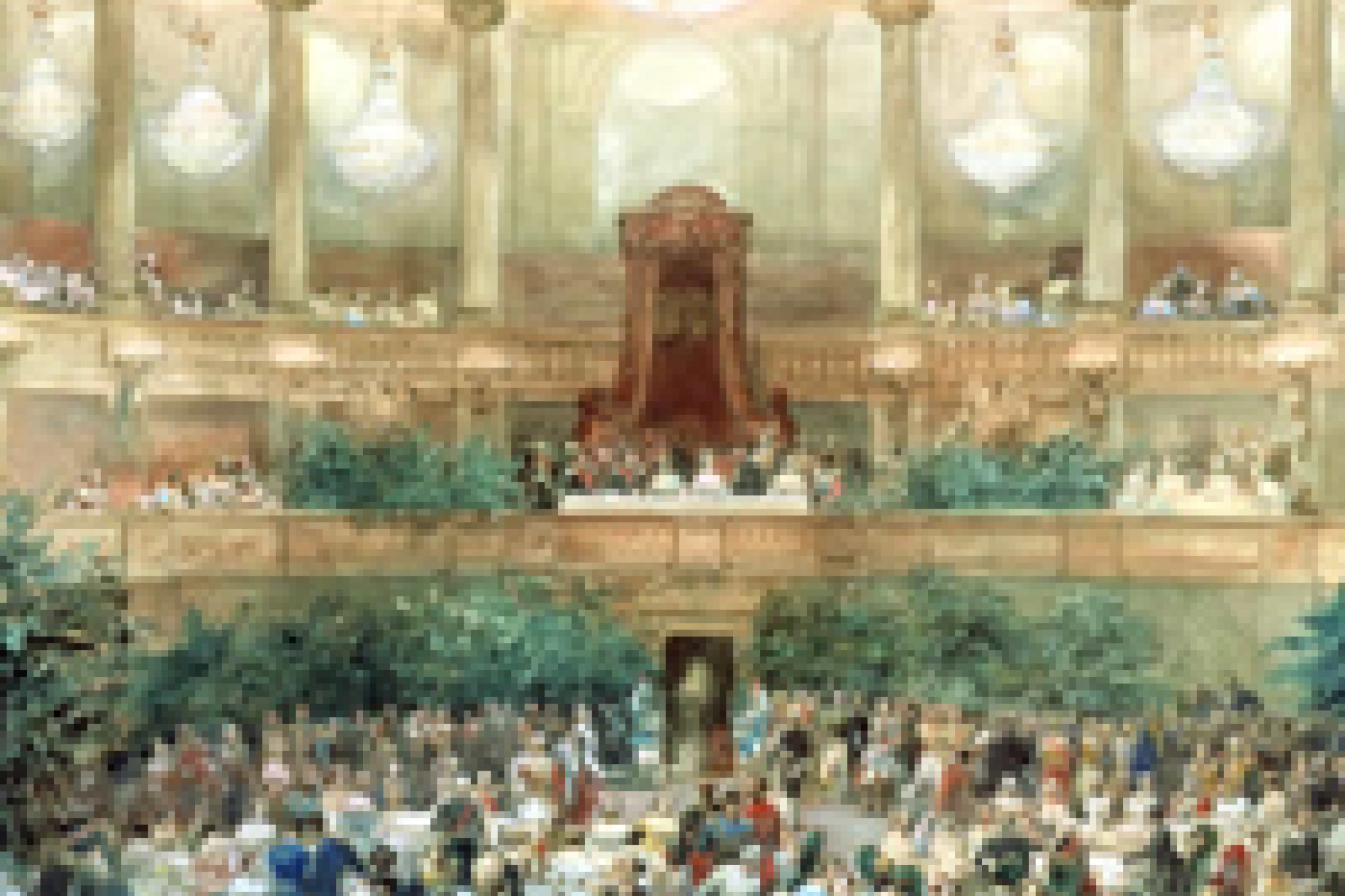 Oper des Schloss Versailles 1855 © Eugène Lami