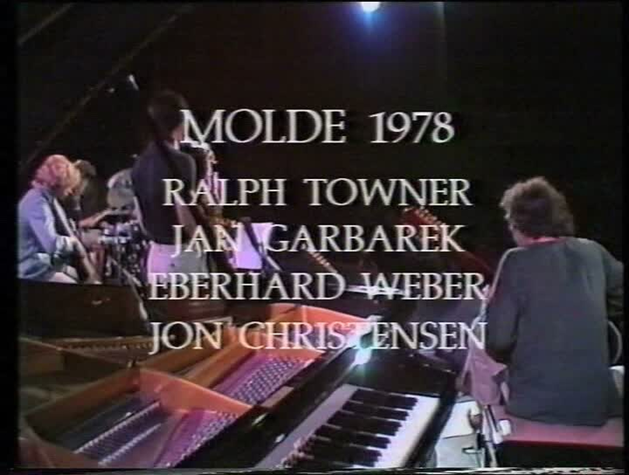 Jan Garbarek, Ralph Towner, Eberhard Weber und Jon Christensen beim Festival in Molde 1978
