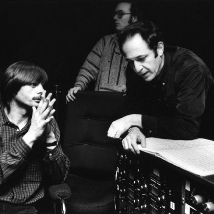 1980 Manfred Eicher and Steve Reich © Deborah Feingold