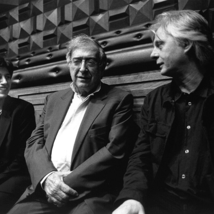 2001 Kim Kashkashian, Luciano Berio, Manfred Eicher © Roberto Masotti / ECM Records