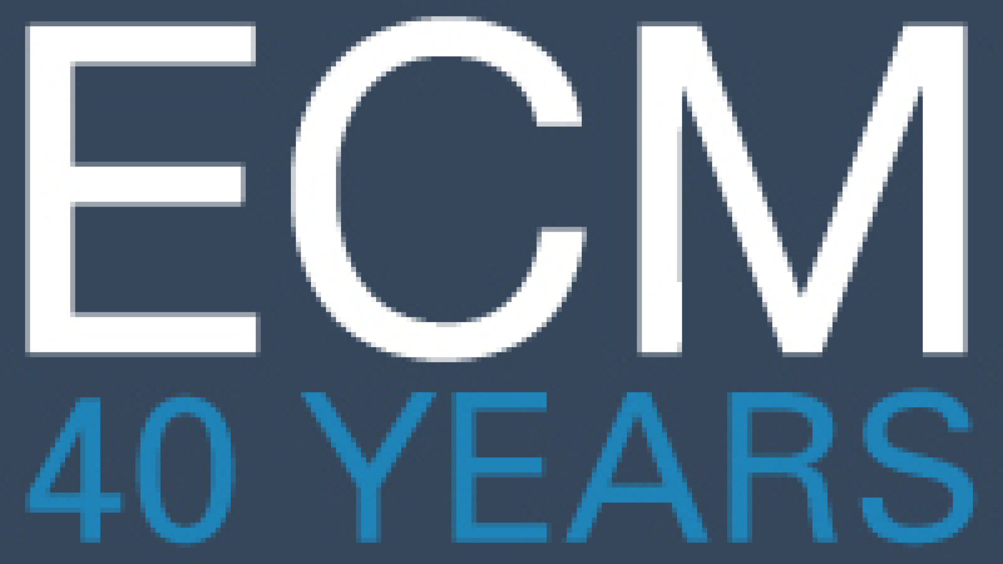 Logo 40 Jahre ECM (Edition of Contemporary Music) www.ecm40.de