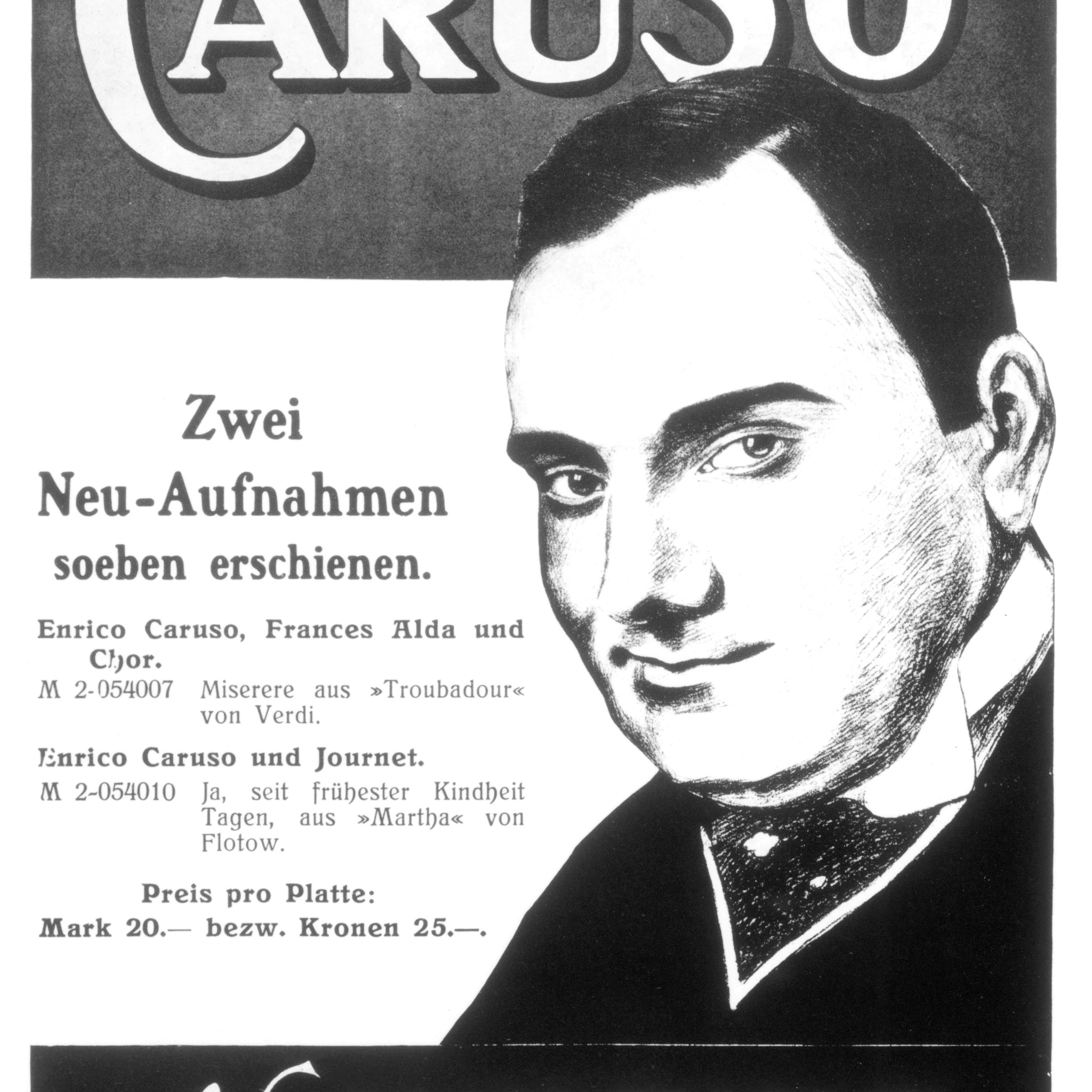 Caruso Werbung © DG Photo Archiv