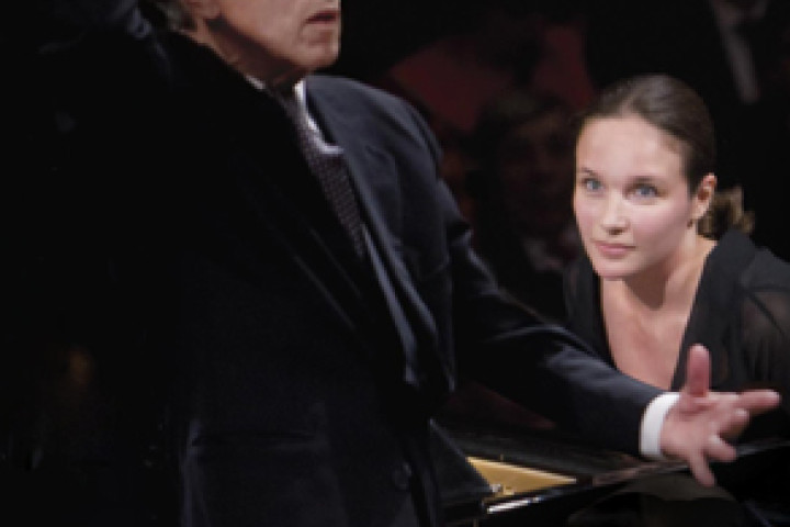 Claudio Abbado und Hélène Grimaud © Deutsche Grammophon