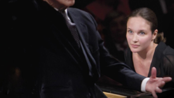 Claudio Abbado und Hélène Grimaud © Deutsche Grammophon