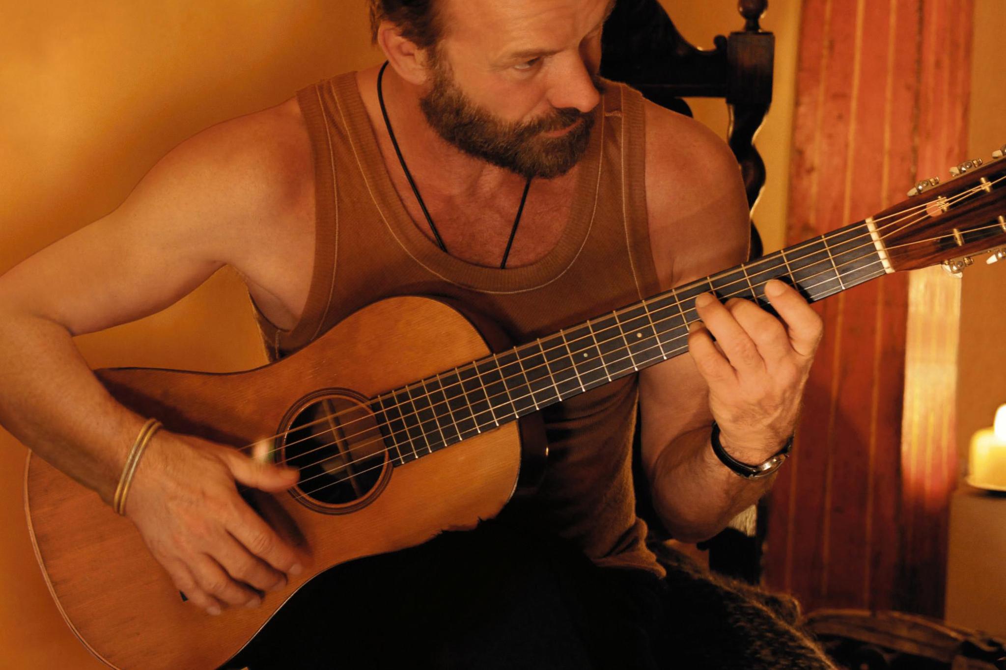 Sting, If On A Winter's Night, solo, snow, forest track © Tony Molina 