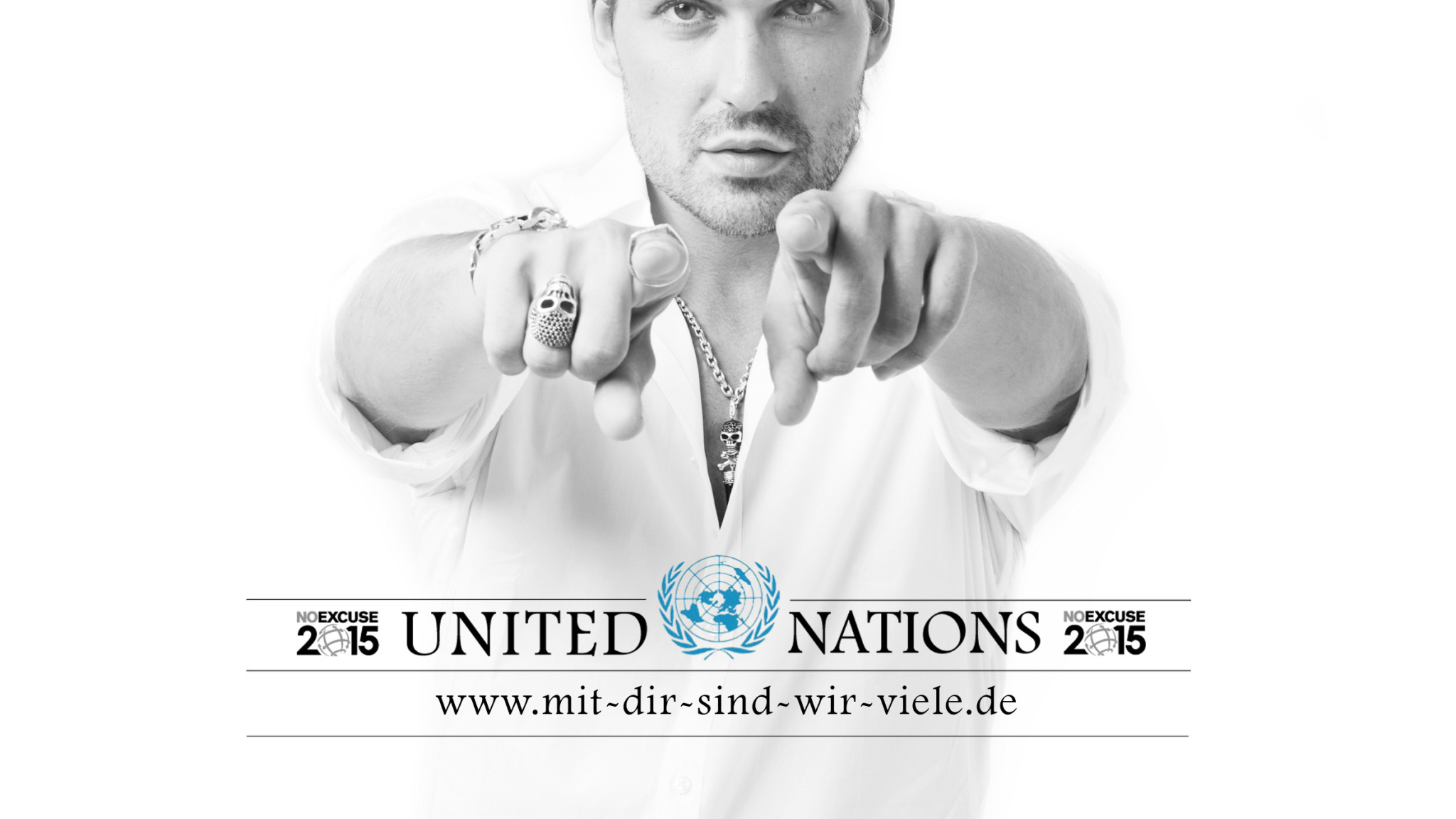 David Garrett mit UN Logo