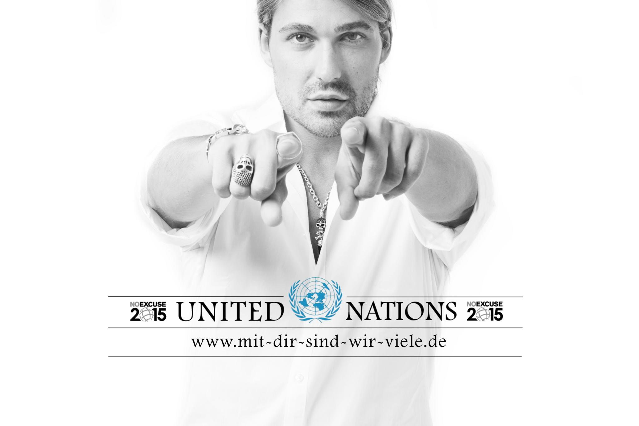 David Garrett mit UN Logo