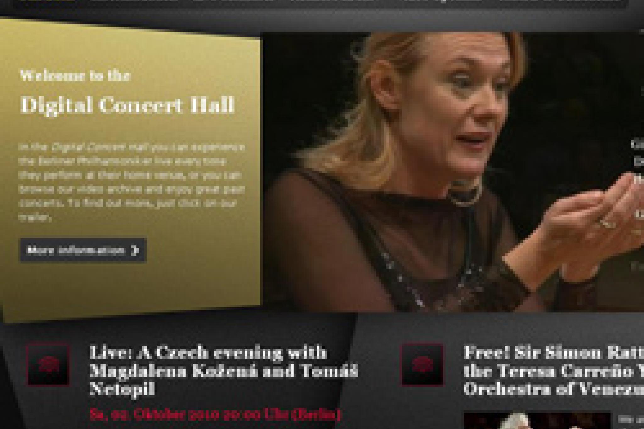 Magdalena Kožená in der Digital Concert Hall der Berliner Philharmoniker © www.berliner-philharmoniker.de