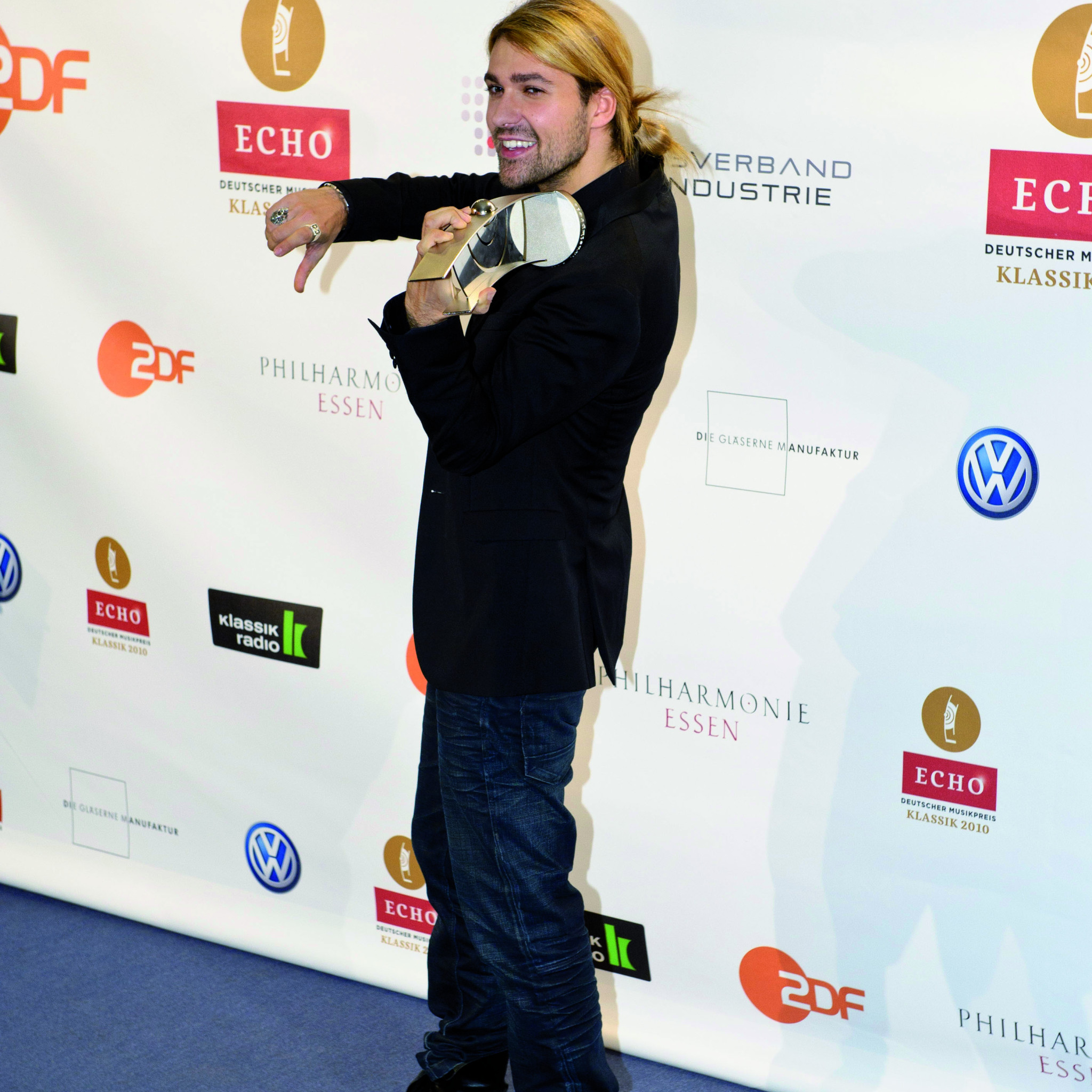 David Garrett mit dem ECHO Klassik 2010 © Stefan Höderath