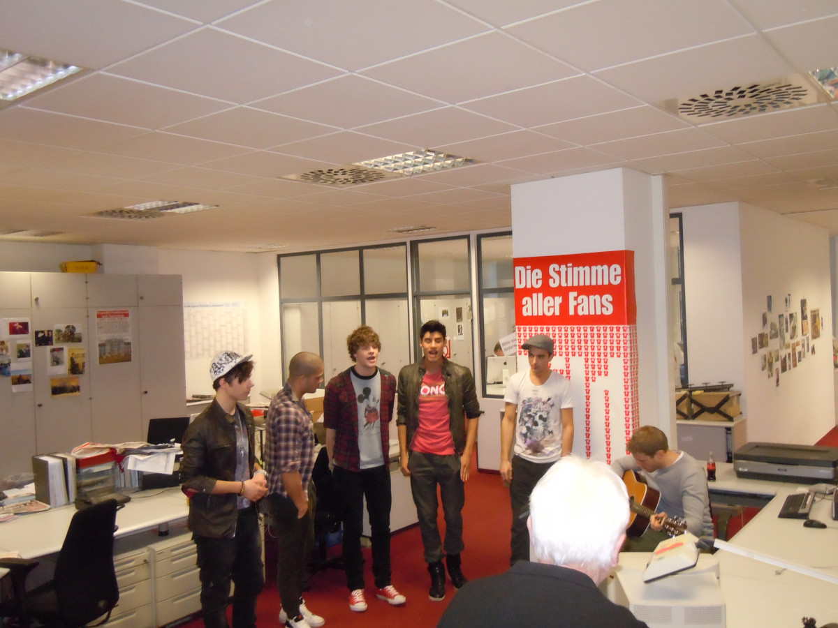 The Wanted bei der Bild Februar 2011