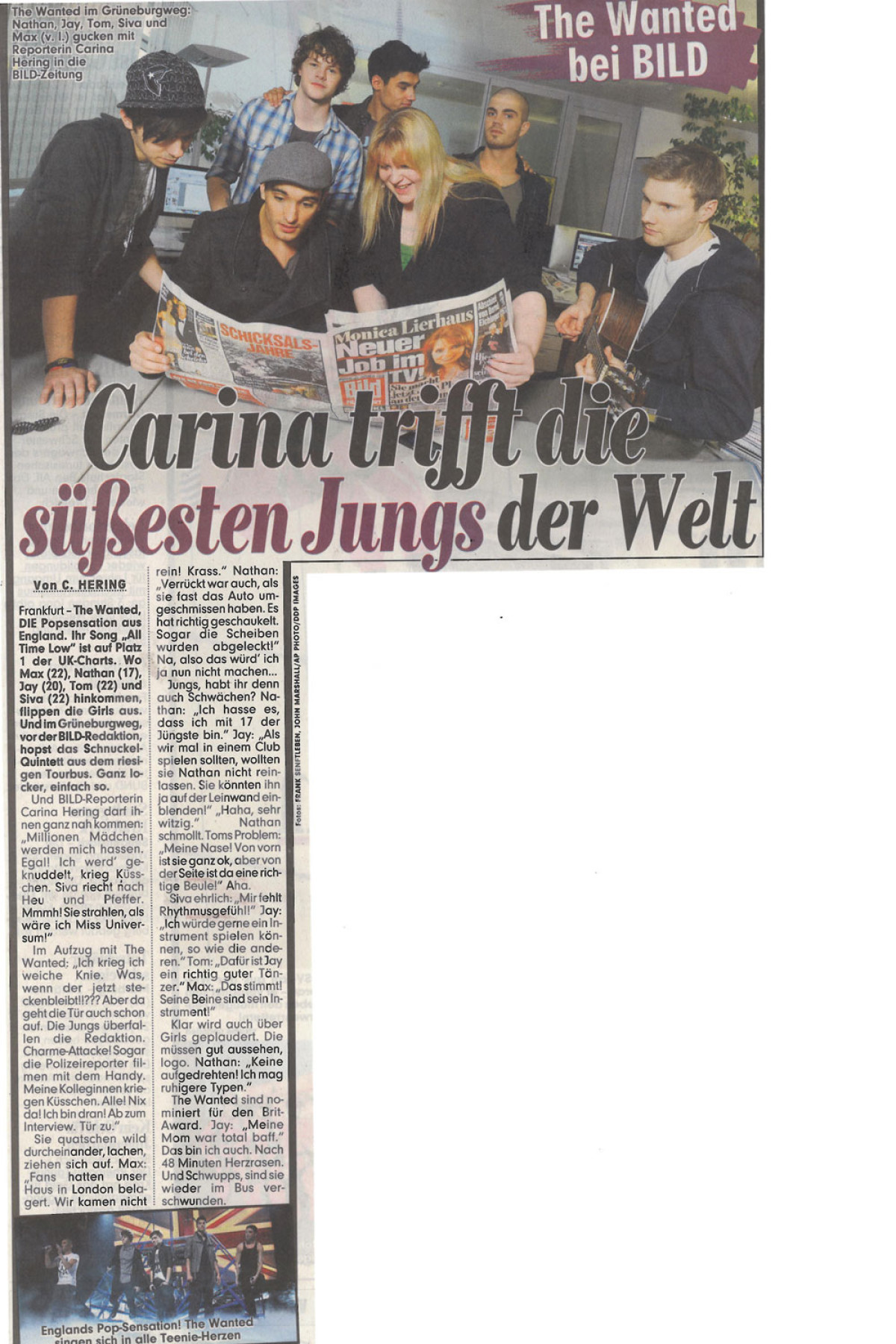 The Wanted Promotour Februar 2011_Presse 2