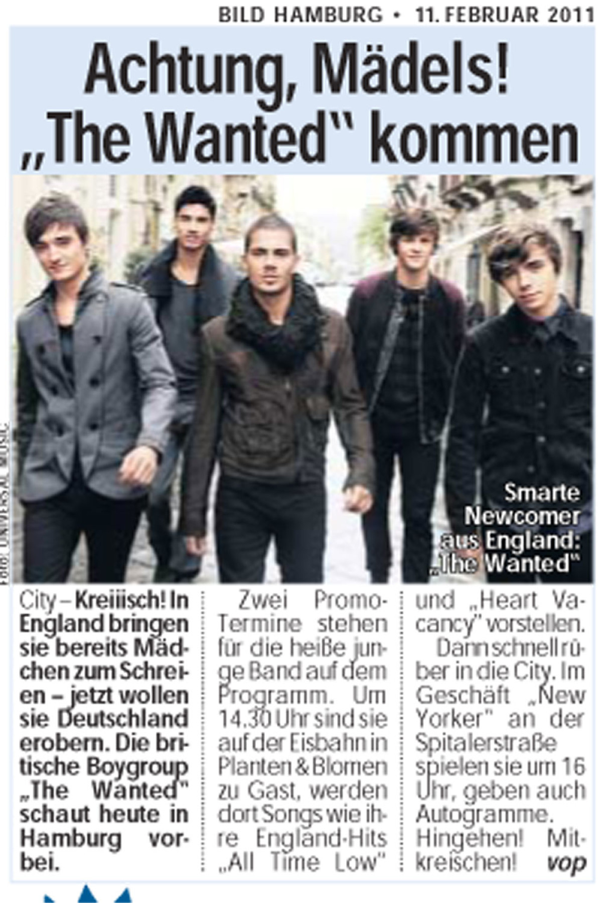 The Wanted Promotour Februar 2011_Presse 4
