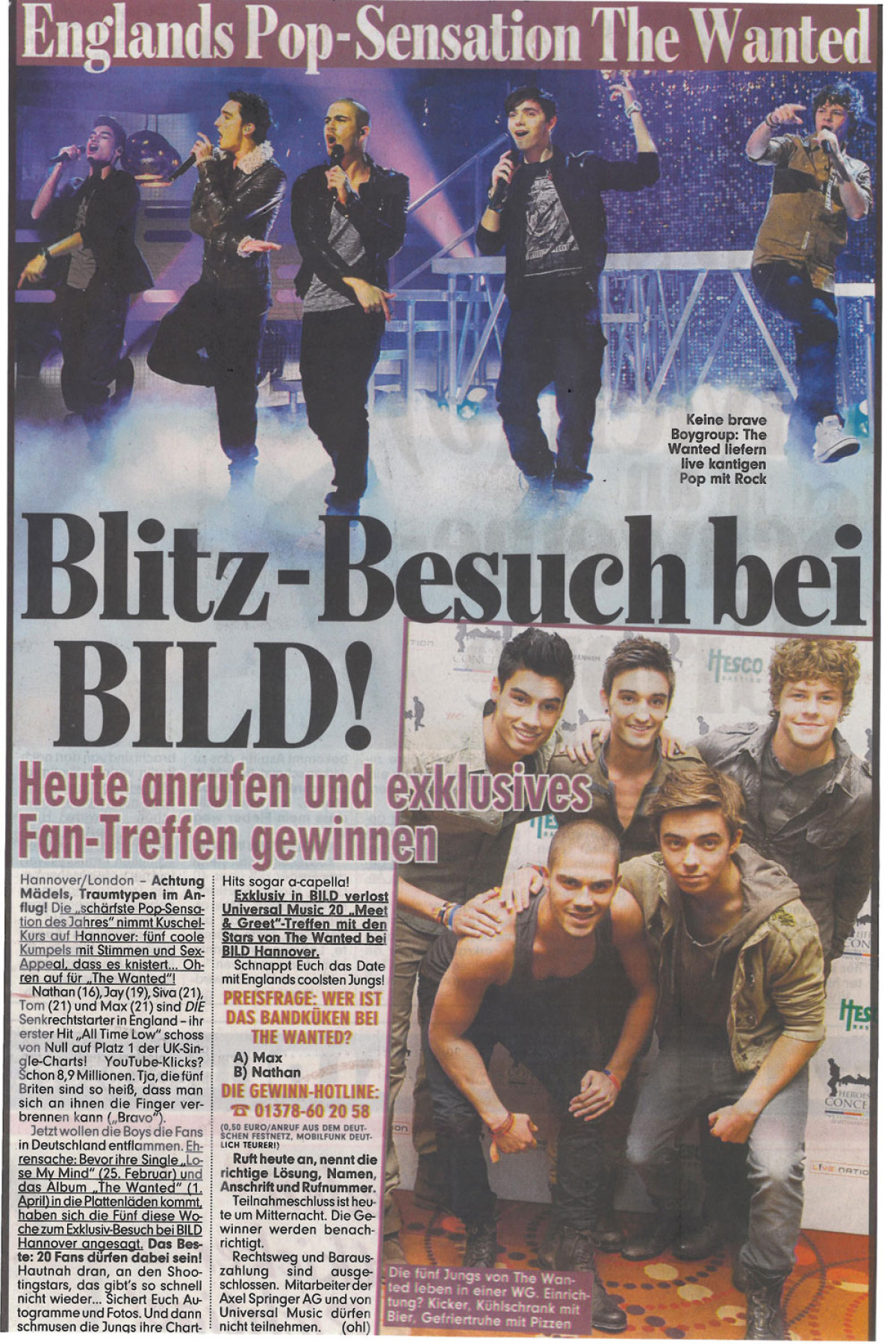 The Wanted Promotour Februar 2011_Presse 5