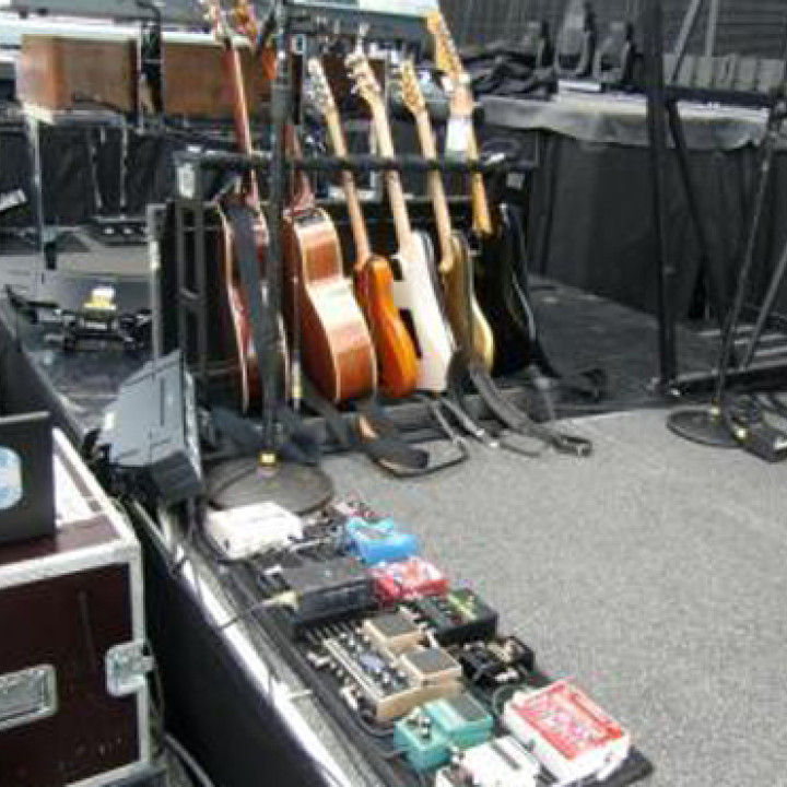Bon Jovi Tour: Richies Gitarren auf der Bühne