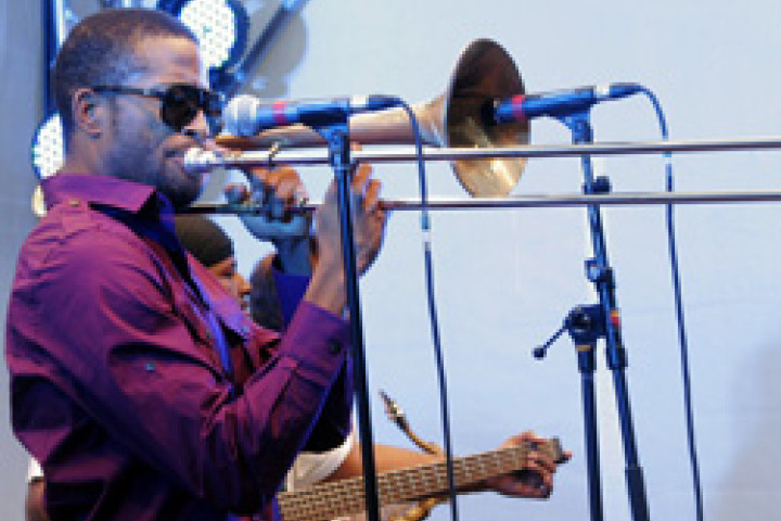 Trombone Shorty live bei Verve Club in the garden 2011 in Berlin