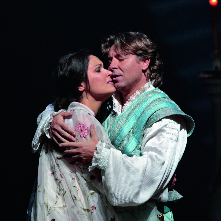 Anna Netrebko (als Juliette) und Roberto Alagna (als Roméo) in Roméo et Juliette, 2007