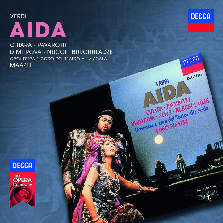 Aida: Pavarotti/Chiara/Dimitrova/Nucci/OTSM/Maazel/+