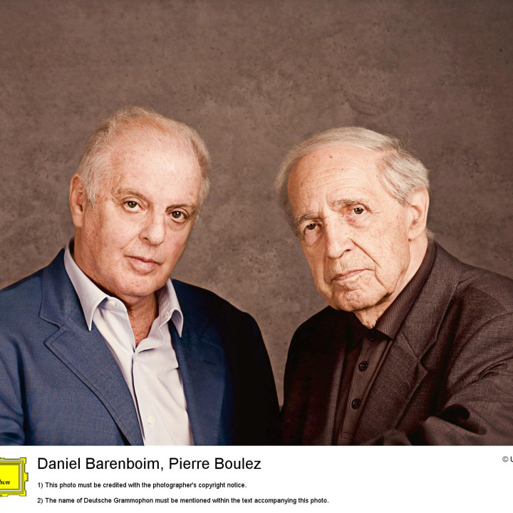 Daniel Barenboim und Pierre Boulez