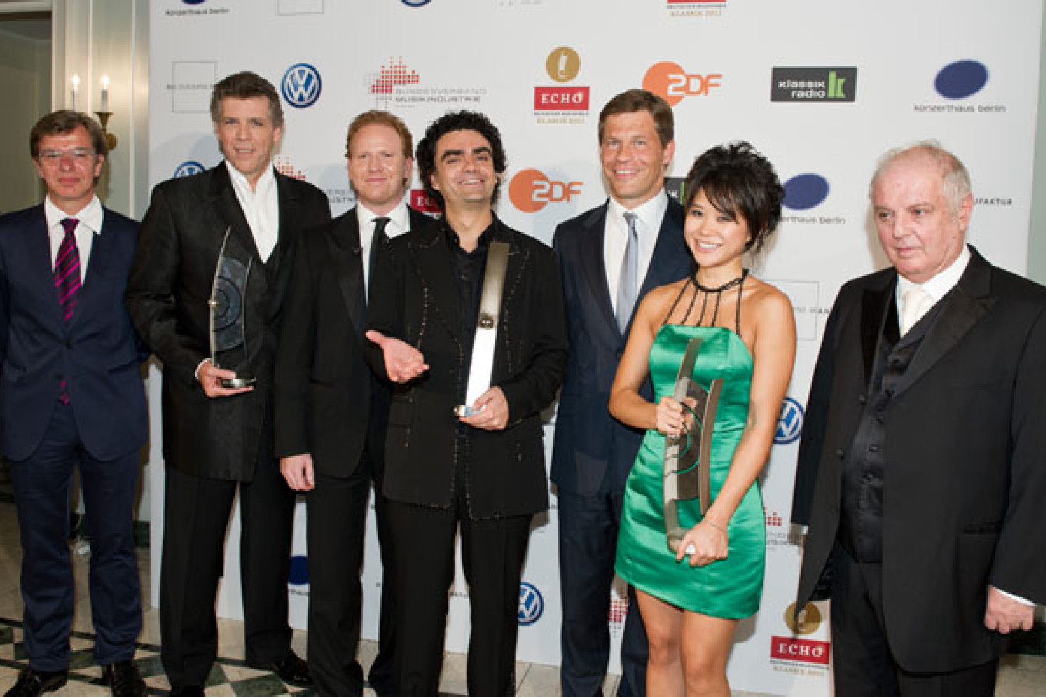 Echo Klassik Christian Kellersmann, Thomas Hampson, Daniel Hope, Rolando Vilazon, Frank Briegmann, Yuja wang, Daniel Barenboim