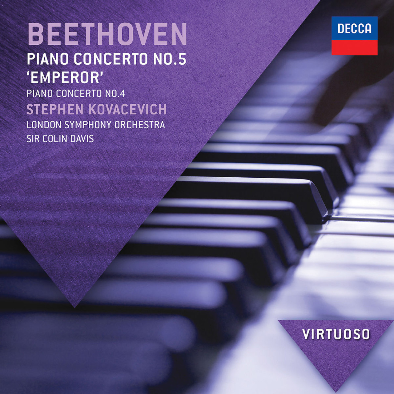 BEETHOVEN Piano Concertos 4 + 5 Kovacevich Davis | Decca Classics