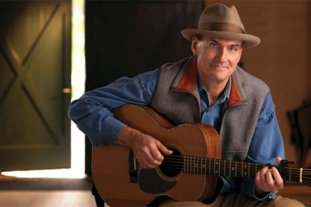 James Taylor Portrait mit Gitarre