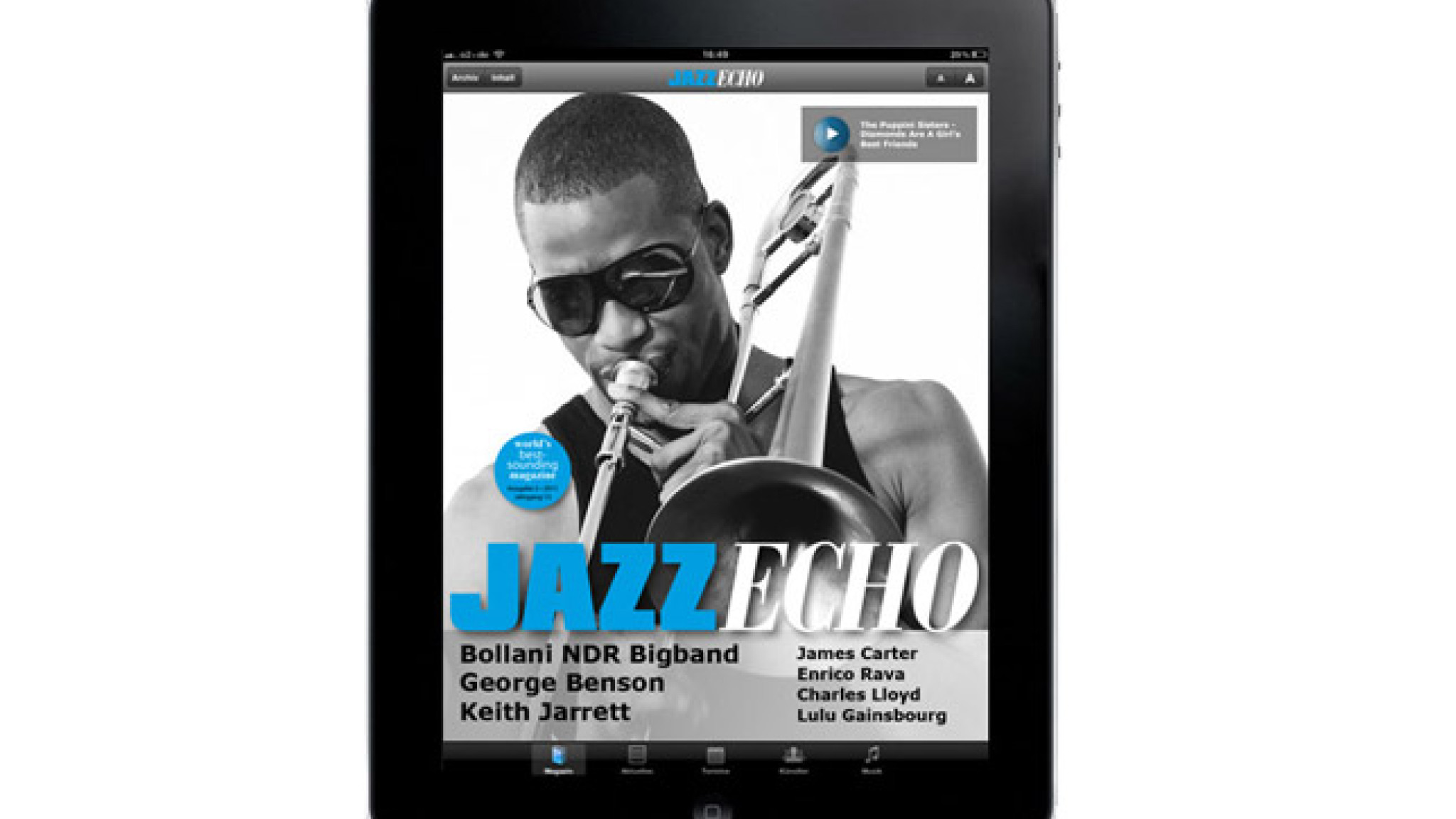 JazzEcho fürs iPad: Das Beste des Jazz zum Jahresabschluss