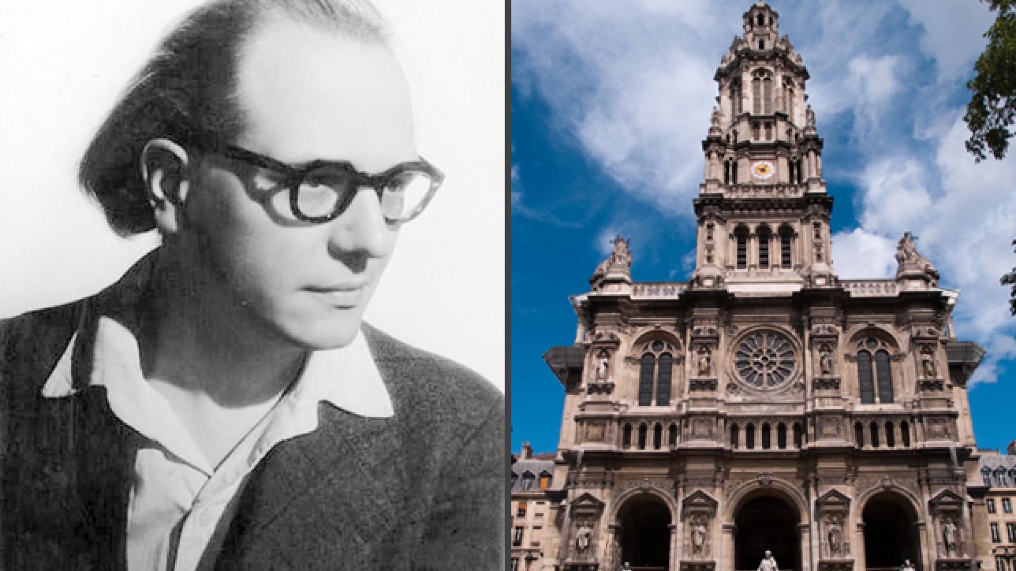 Olivier Messiaen und Eglise de la trinité Paris