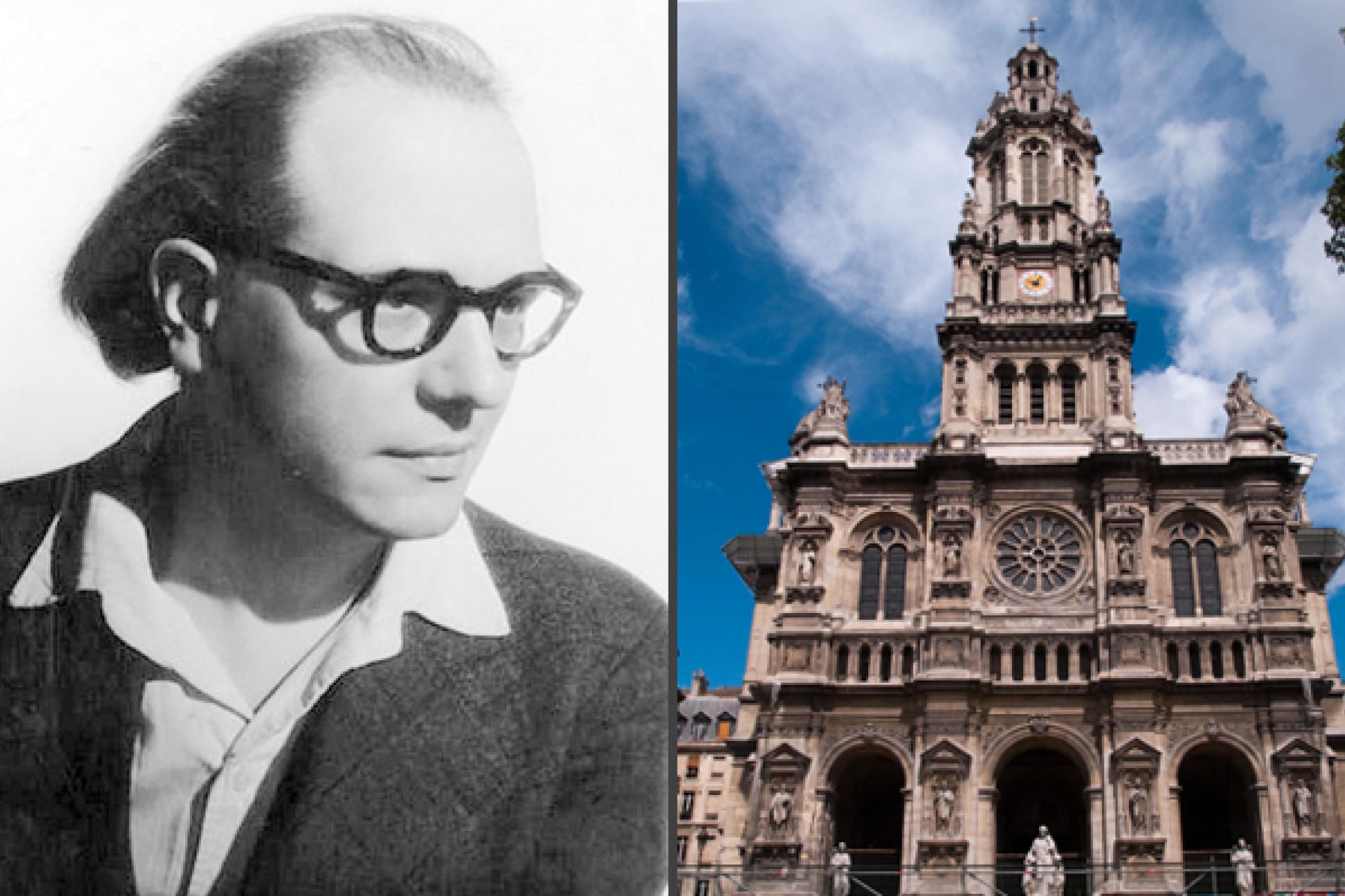 Olivier Messiaen und Eglise de la trinité Paris