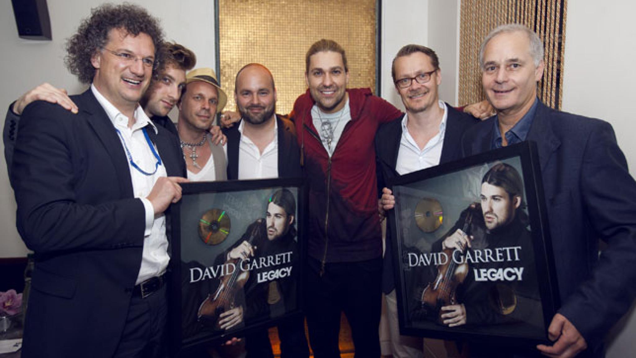 David Garrett bekommt Goldene Schallplatte für Legacy