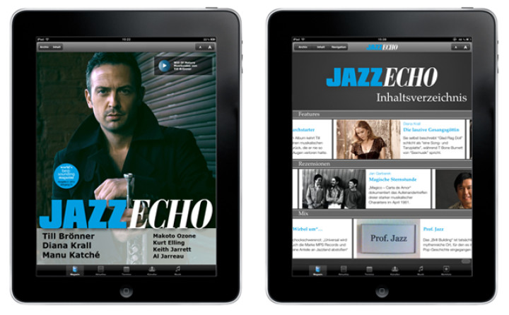 JazzEcho iPad App Ausgabe 02/2012 mit Till Brönner