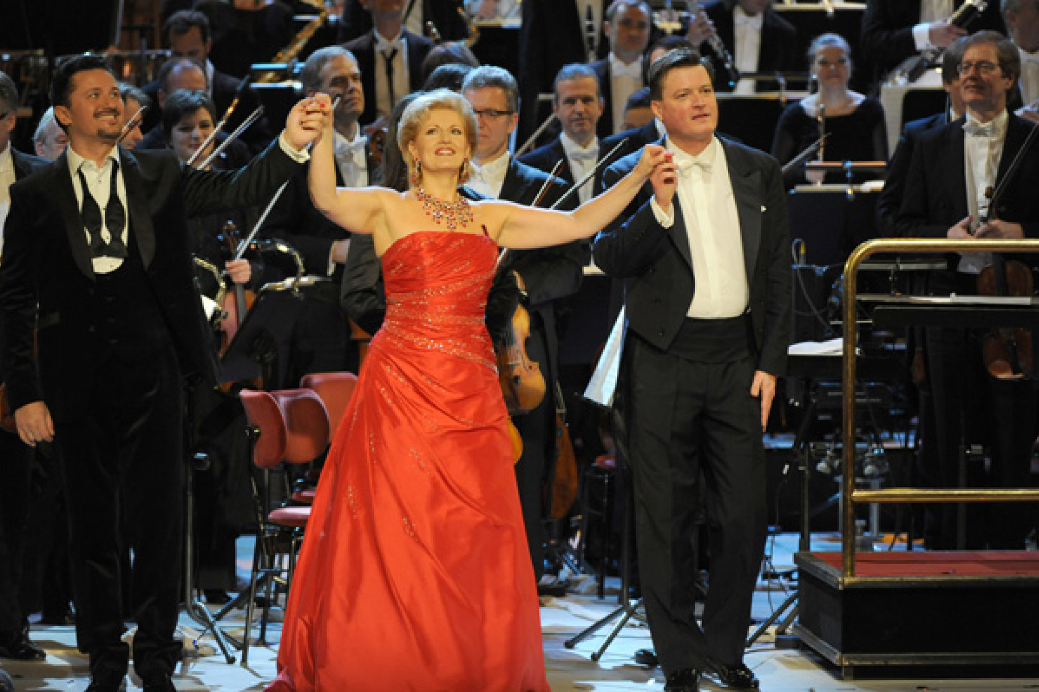 Piotr Beczala, Ingeborg Schöpf und Christian Thielemann bei der Operettengala aus der Dresdener Semperoper