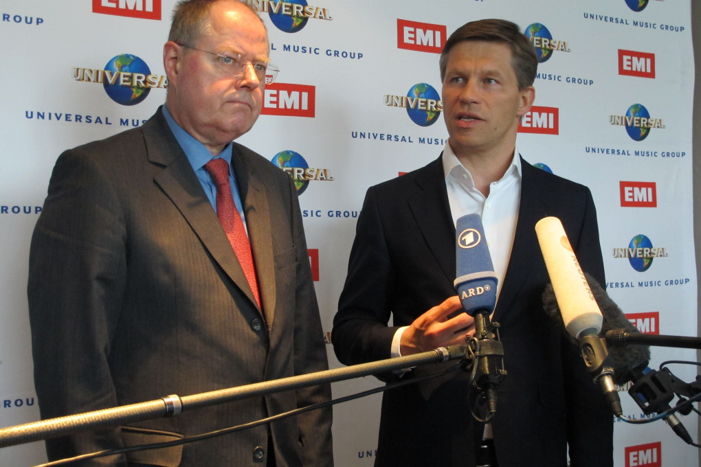 Peer Steinbrück zu Gast bei UNIVERSAL MUSIC